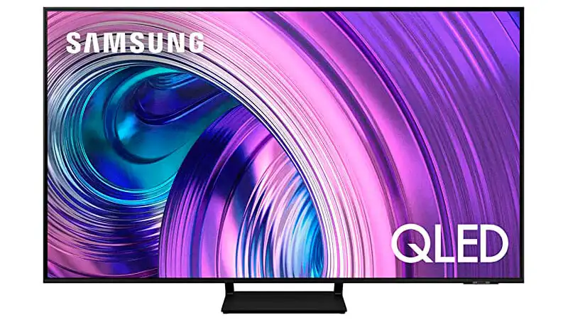 imagem de uma Smart TV Samsung QLED de 55 polegadas