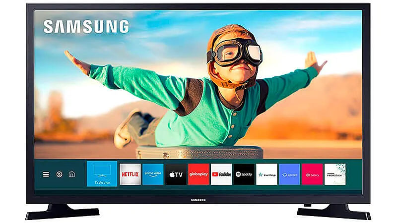 imagem de uma Smart TV Samsung de 32 polegadas