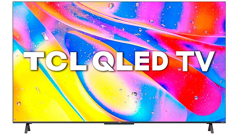 imagem de uma Smart TV TCL QLED de 55 polegadas
