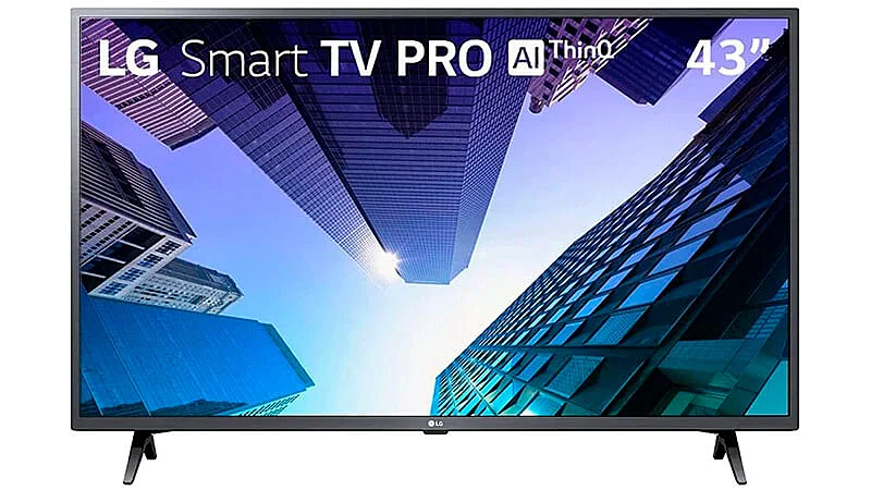 imagem de uma Smart TV LG PRO de 43 polegadas