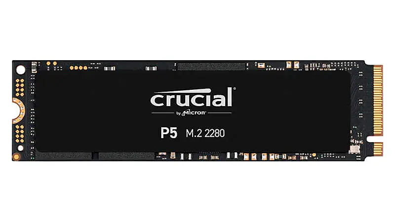imagem de um SSD NVMe da Crucial