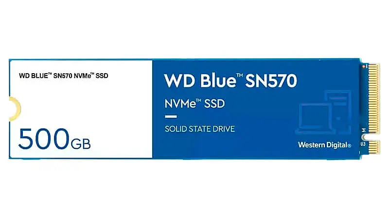 imagem de um SSD WD Blue da Western Digital