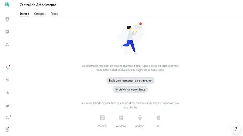 Captura de tela do JivoChat
