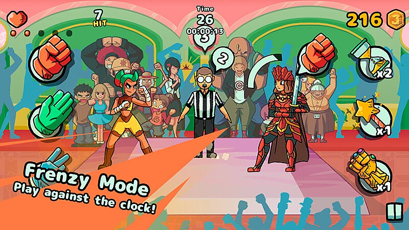 imagem de uma partida do jogo JanKenUP!