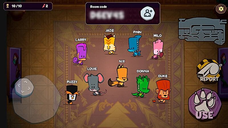 imagem que mostra os controles, os mapas e alguns personagens do jogo Suspects Mystery Mansion