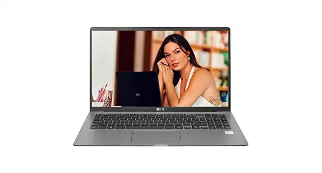 foto do notebook LG Gram na cor cinza