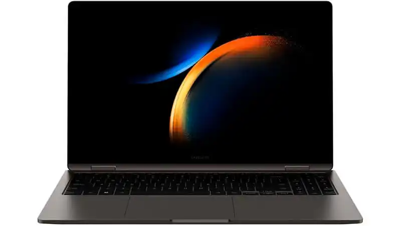 foto do notebook Samsung Book3 360 na cor preta