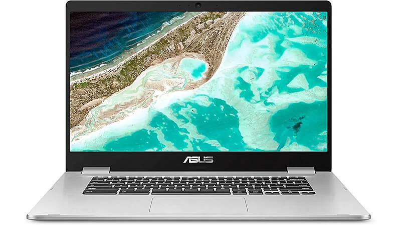 foto do Asus Chromebook na cor prata