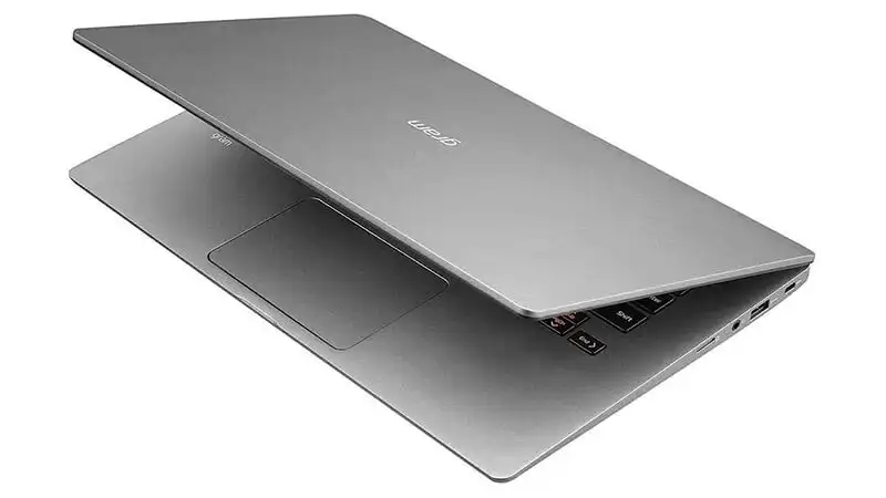 foto do notebook LG Gram na cor prata