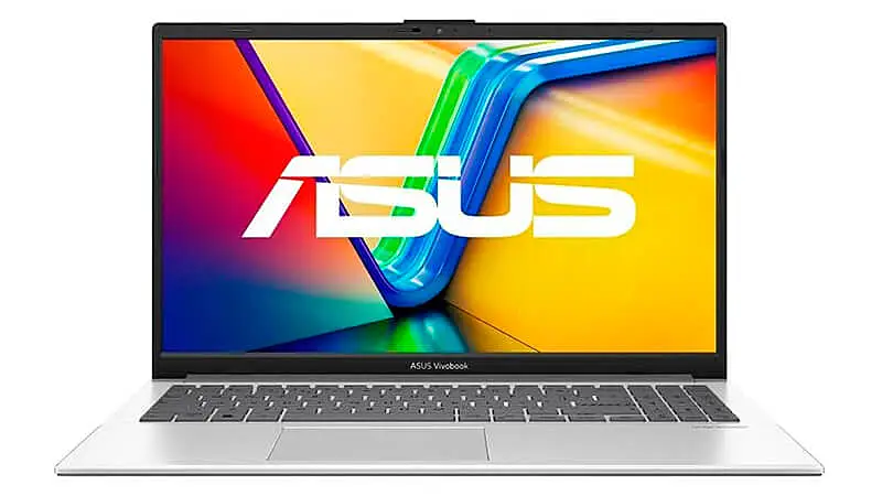 foto do notebook ASUS Vivobook 15 na cor prata