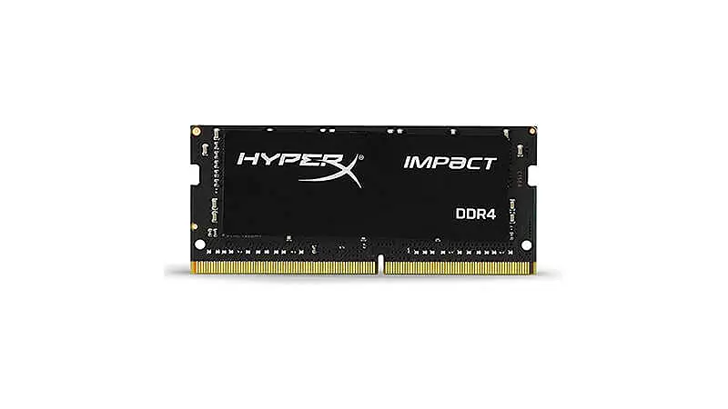 imagem de um pente de memória RAM de notebook da HyperX