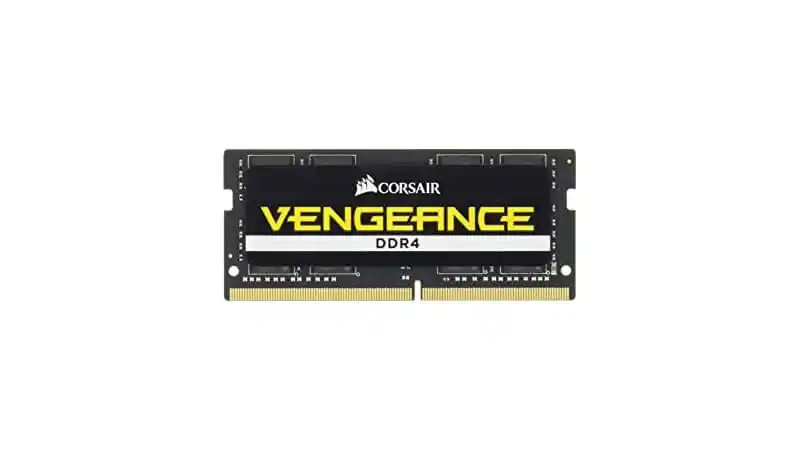 imagem de um pente de memória RAM de notebook da Corsair
