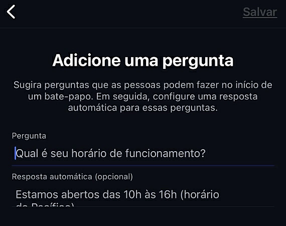 captura de tela do Instagram