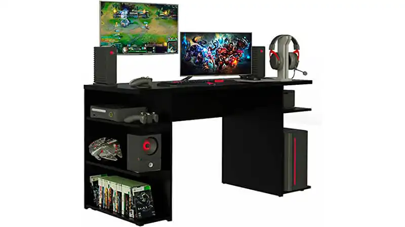 Mesa de Escritório Madesa imagem de uma mesa de escritório gamer da Madesa