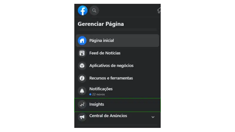 metricas redes sociais Onde encontrar a ferramenta Insights no Facebook
