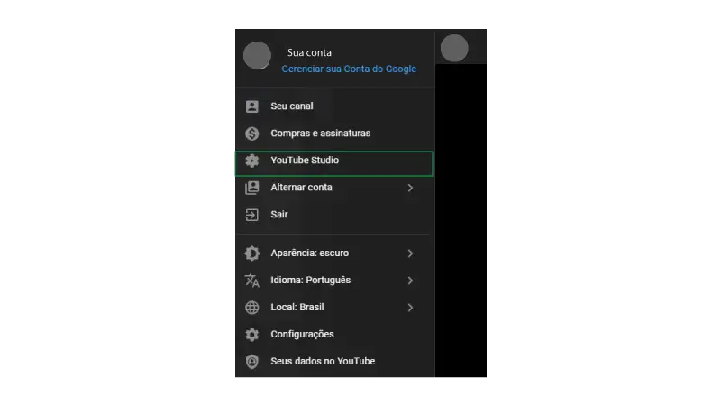 metricas redes sociais Onde encontrar a ferramenta Youtube Studio