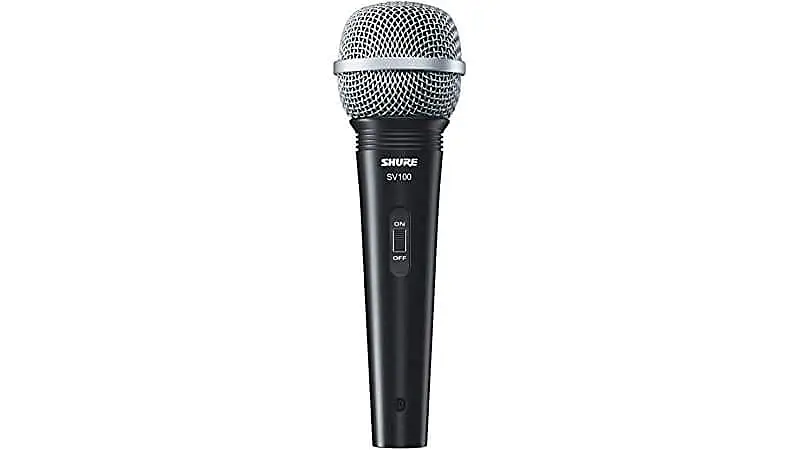 imagem de um microfone Shure SV100