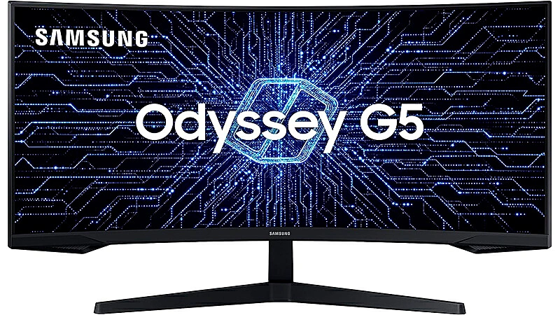imagem de um monitor 165hz Samsung Odyssey G5 de 34 polegadas