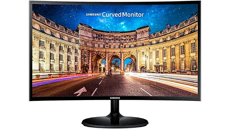 imagem de um monitor curvo de 23.5 polegadas da Samsung