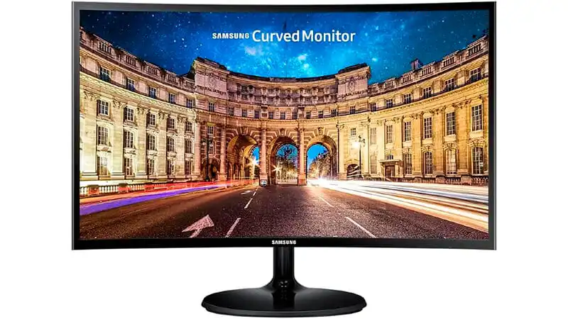 imagem de um monitor curvo de 23.5 polegadas da Samsung