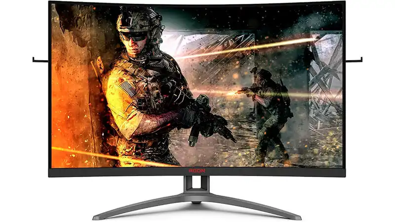imagem de um monitor curvo de 32 polegadas da AOC