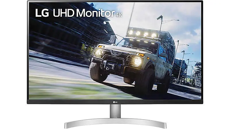 foto de um monitor LG 4K de 31.5 polegadas