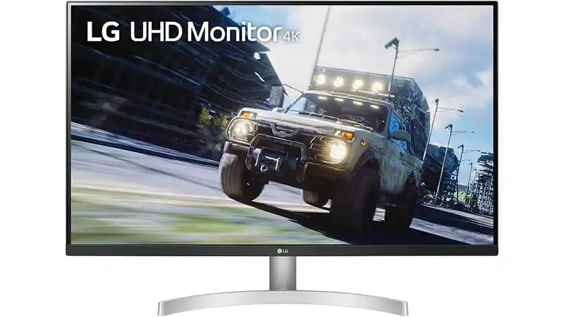 Monitor Para PC LG 4K foto de um monitor LG 4K de 31.5 polegadas