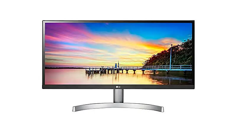 imagem de um monitor ultra wide LG de 29 polegadas