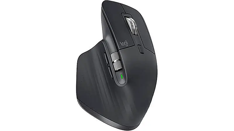 imagem de um mouse ergonômico da Logitech na cor preta