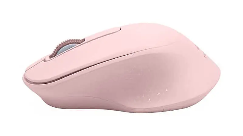 imagem de um mouse sem fio C3Tech na cor rosa