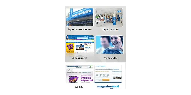 Exemplo de multicanal Magazine Luiza 