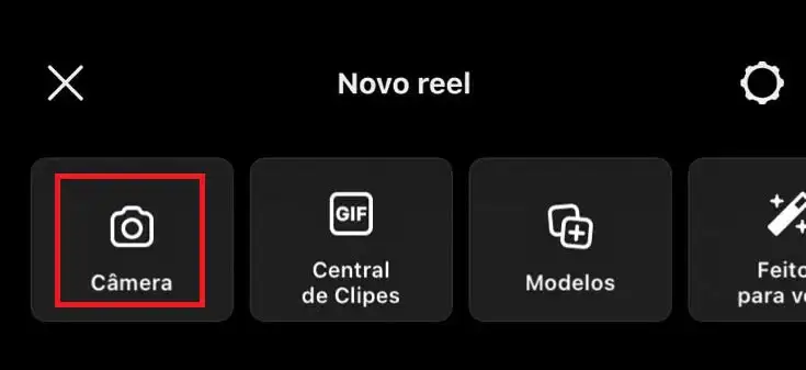 Musica em alta no Reels Captura de tela do Instagram