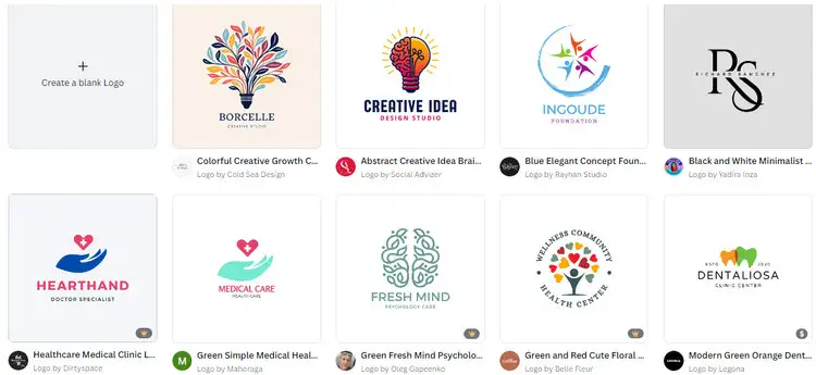 Naming Logotipo en Canva