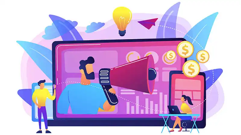 Pessoa entrando em um programa de afiliados