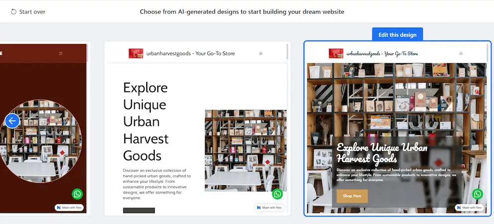Website example