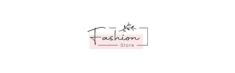 nome de loja feminina em frances fashion store aplicada em um logo