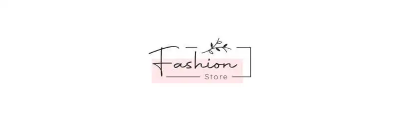 nome de loja feminina em frances fashion store aplicada em um logo