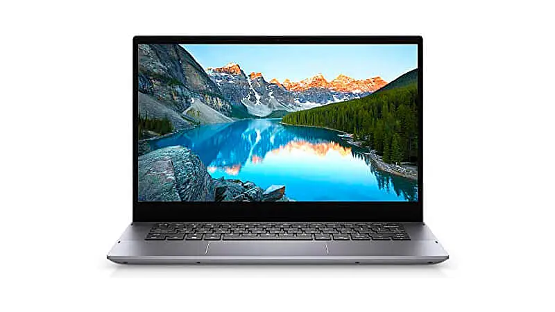 imagem de um notebook Dell Inspiron com design 2 em 1 na cor prata