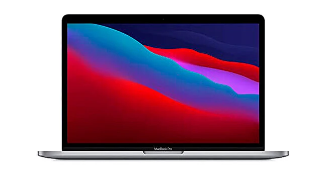 foto de um Macbook Pro de 13 polegadas com chip M1