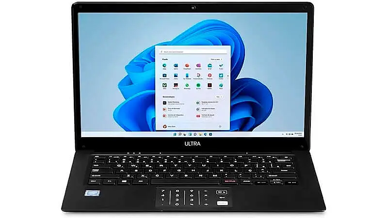 foto do notebook Multilaser PC310 na cor preta