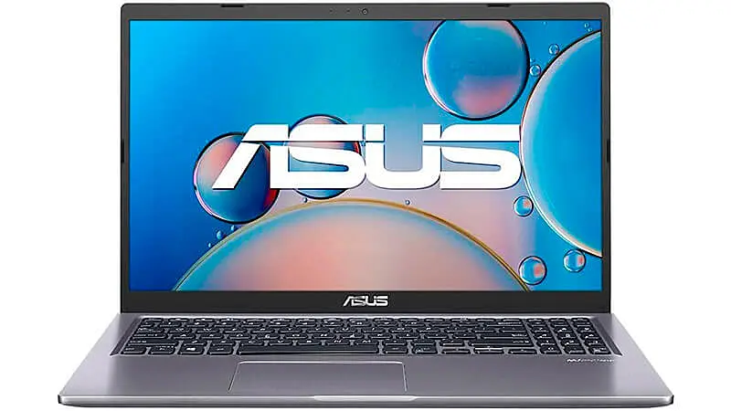 imagem de um notebook Asus Vivobook na cor cinza