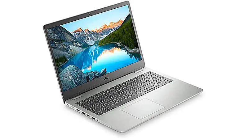imagem de um notebook Dell i15 3501 WA70S na cor prata