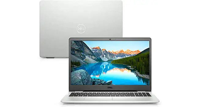 foto de um notebook Dell Inspiron i15 na cor branca