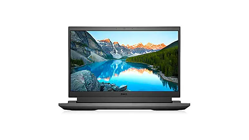 imagem de um notebook gamer Dell G15 na cor cinza