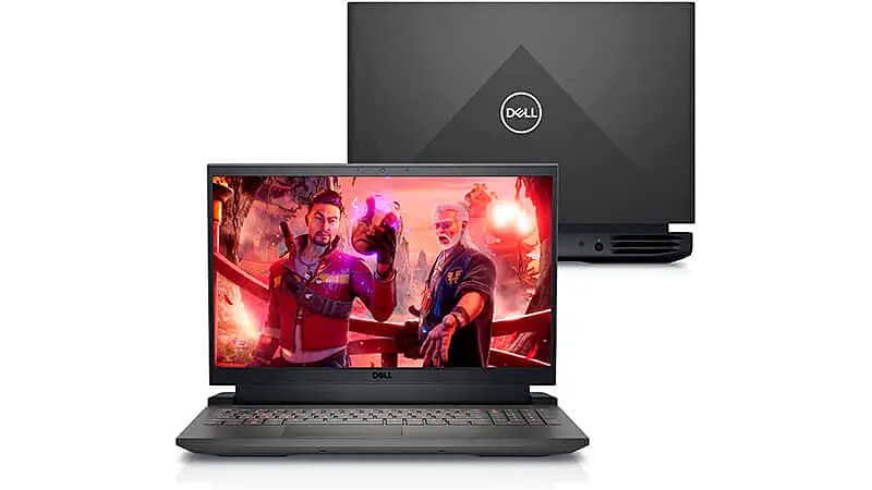 imagem de um notebook gamer  G15 na cor cinza