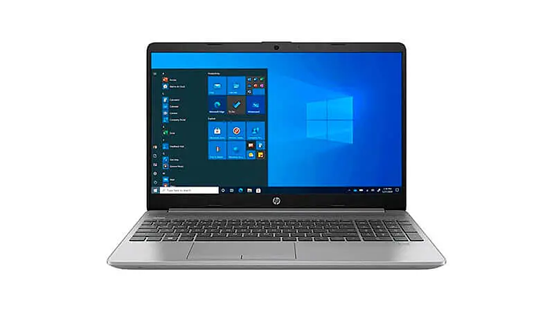 imagem de um notebook HP 256-G8 na cor cinza