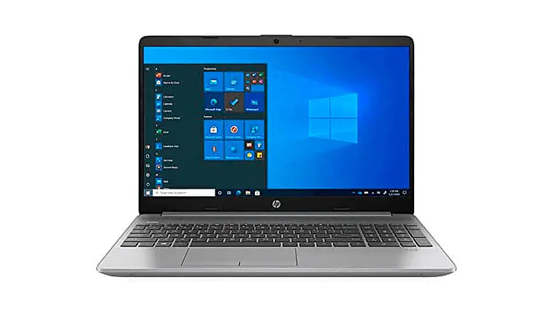 imagem de um notebook HP na cor cinza