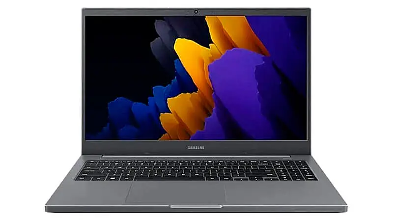 imagem de um Samsung Book 2 na cor cinza