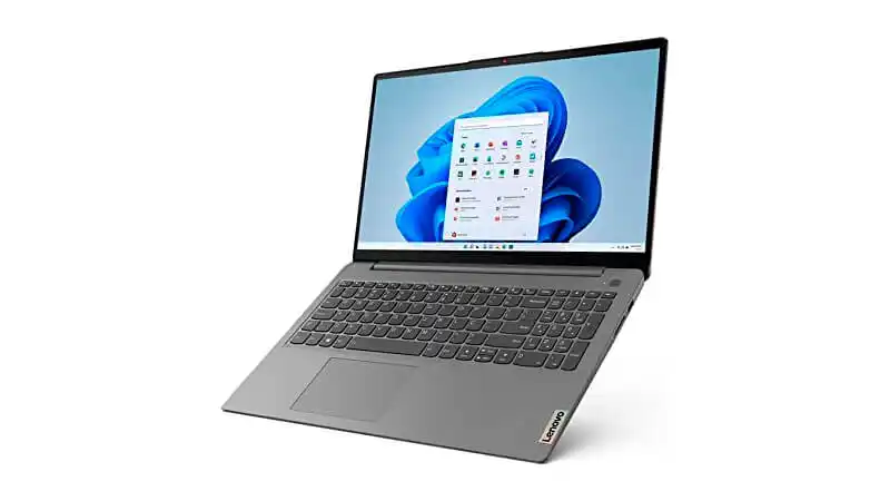foto de um notebook Lenovo IdeaPad 3i na cor prata