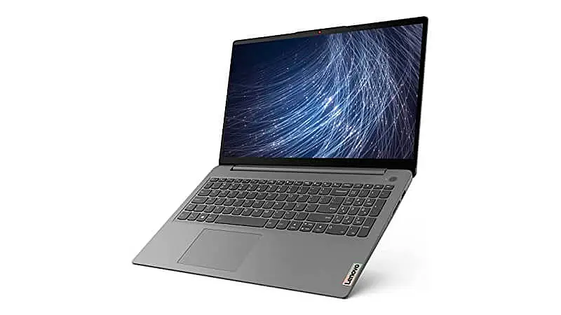 imagem de um notebook Lenovo IdeaPad S145 na cor cinza